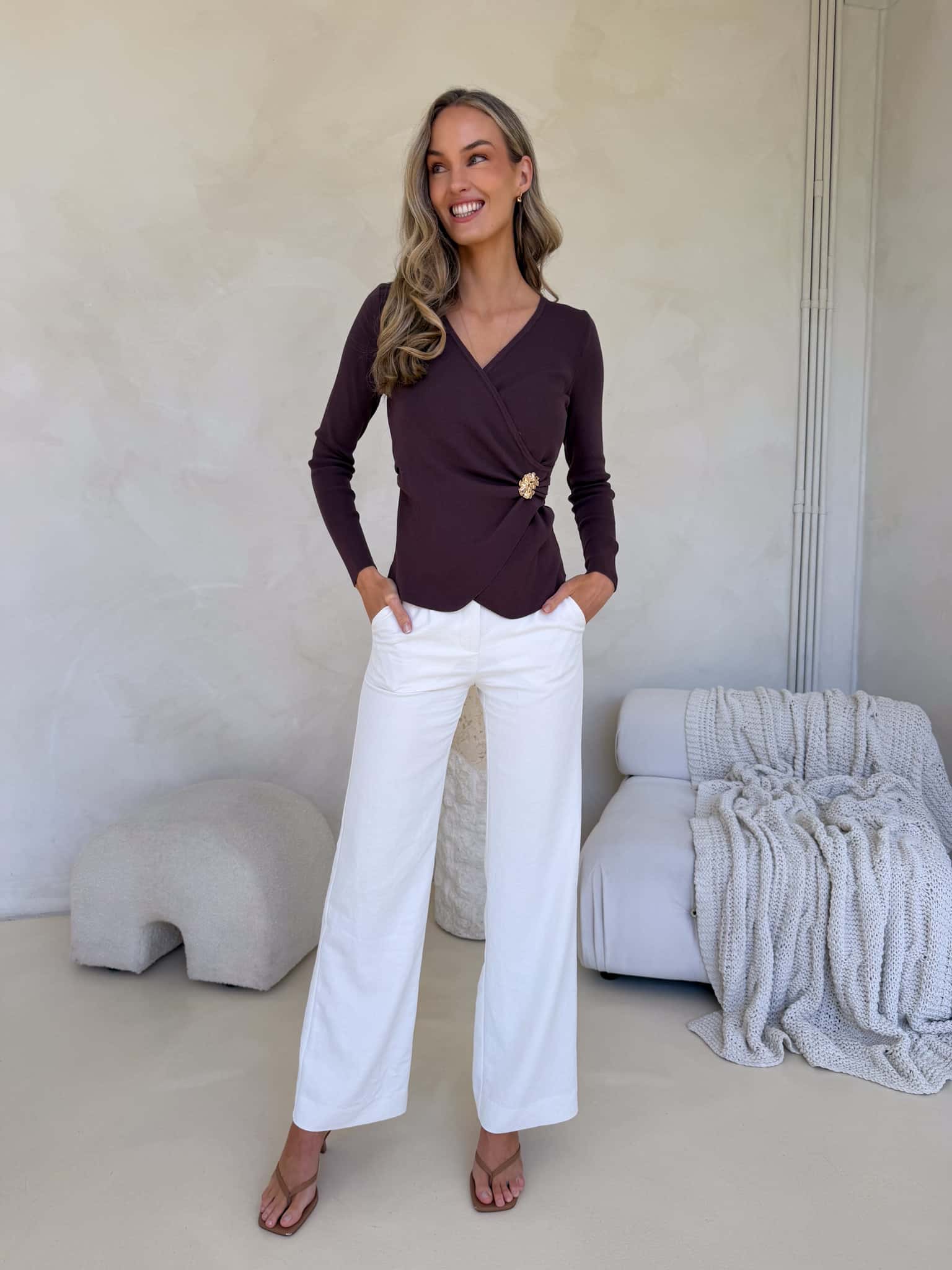 Adeline Top - Chocolate - Image 4