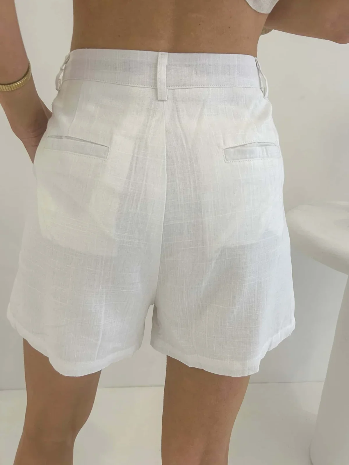 Amie Shorts - White - Image 3