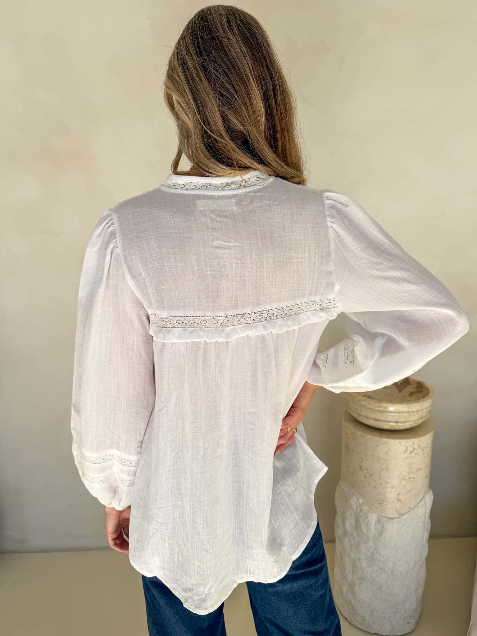Florence Blouse - White - Image 3