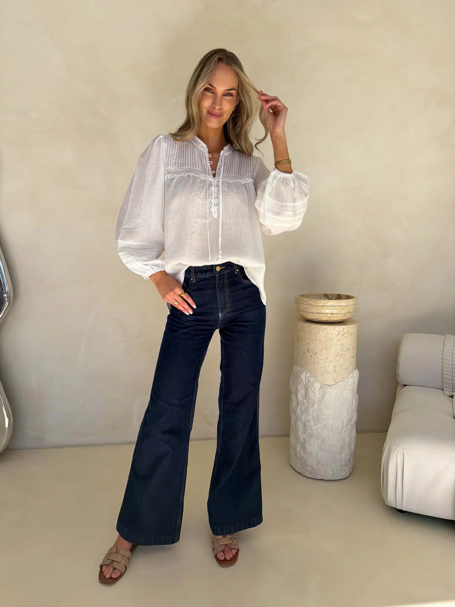 Florence Blouse - White - Image 4