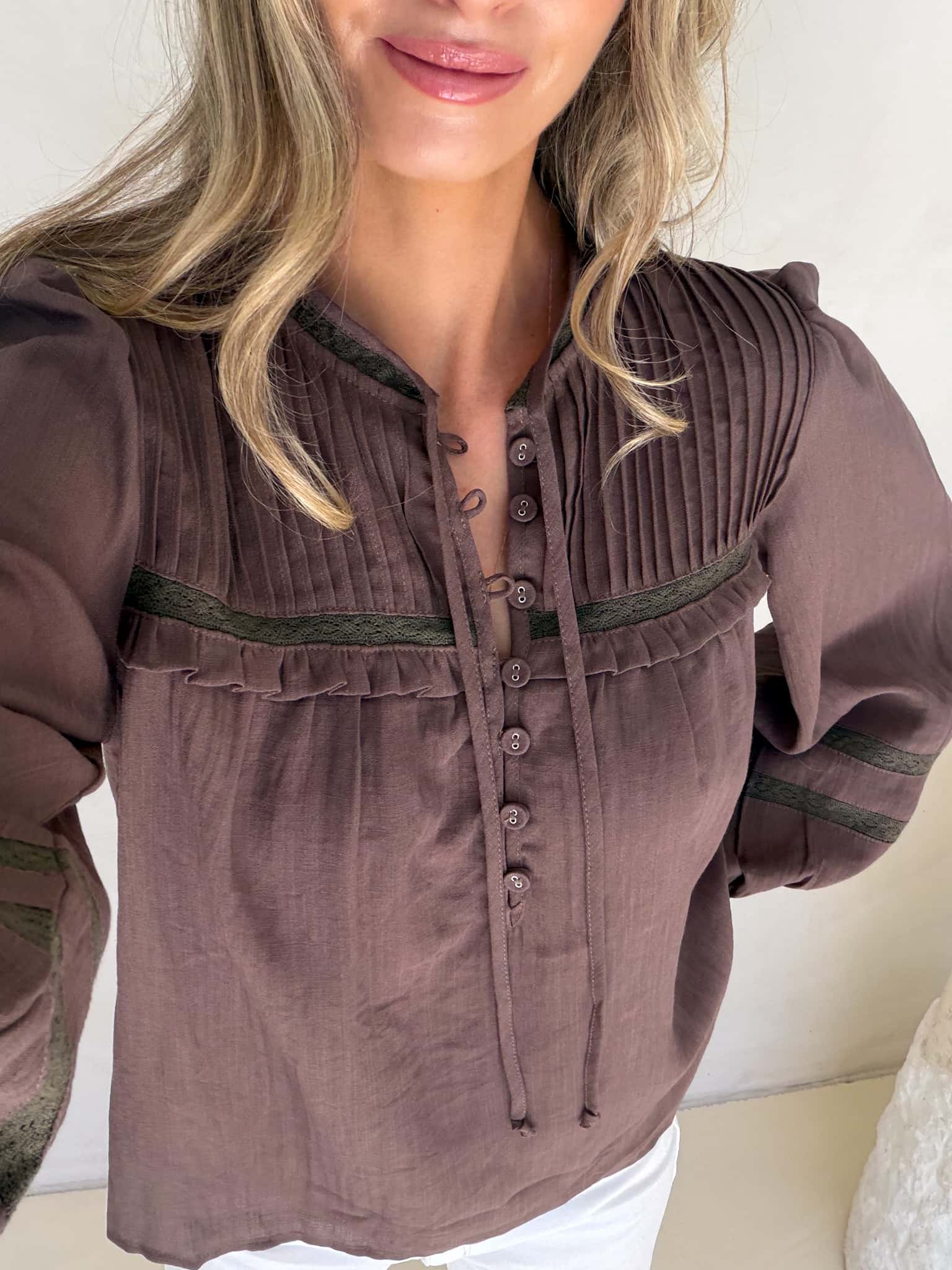 Florence Blouse - Chocolate - Image 6