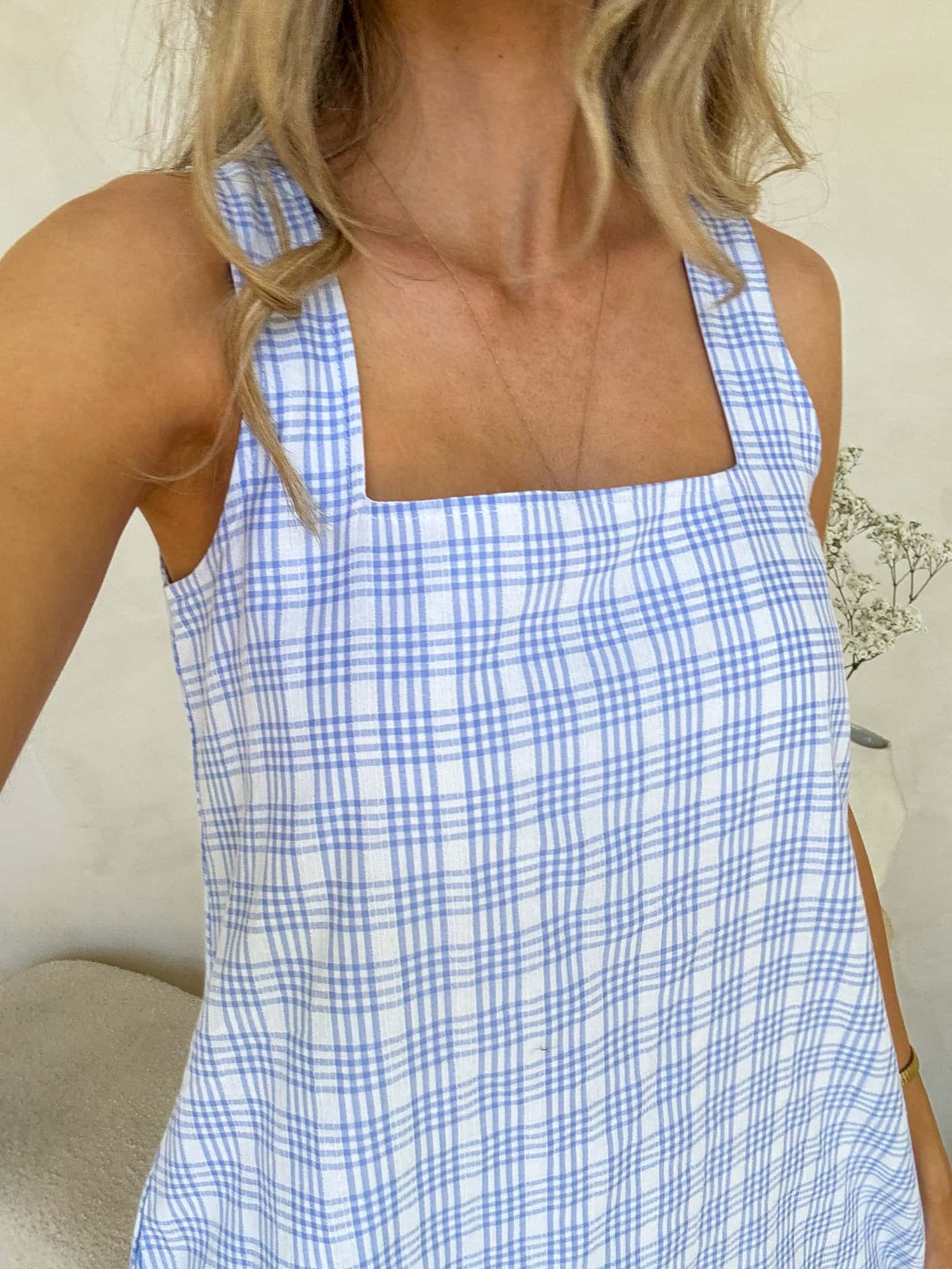 Frankie Dress - Blue Plaid - Image 5