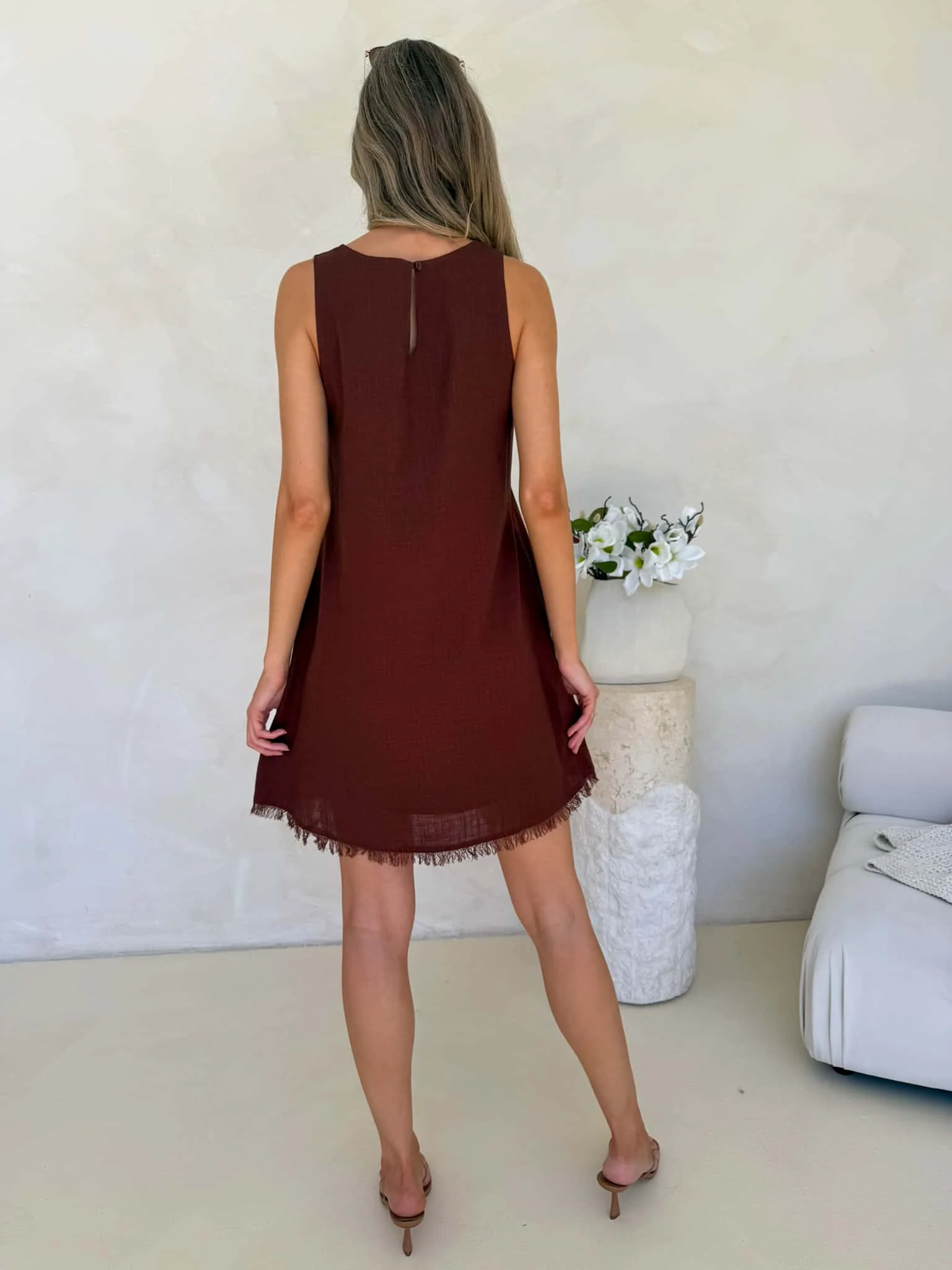 Frankie Dress - Chestnut - Image 4