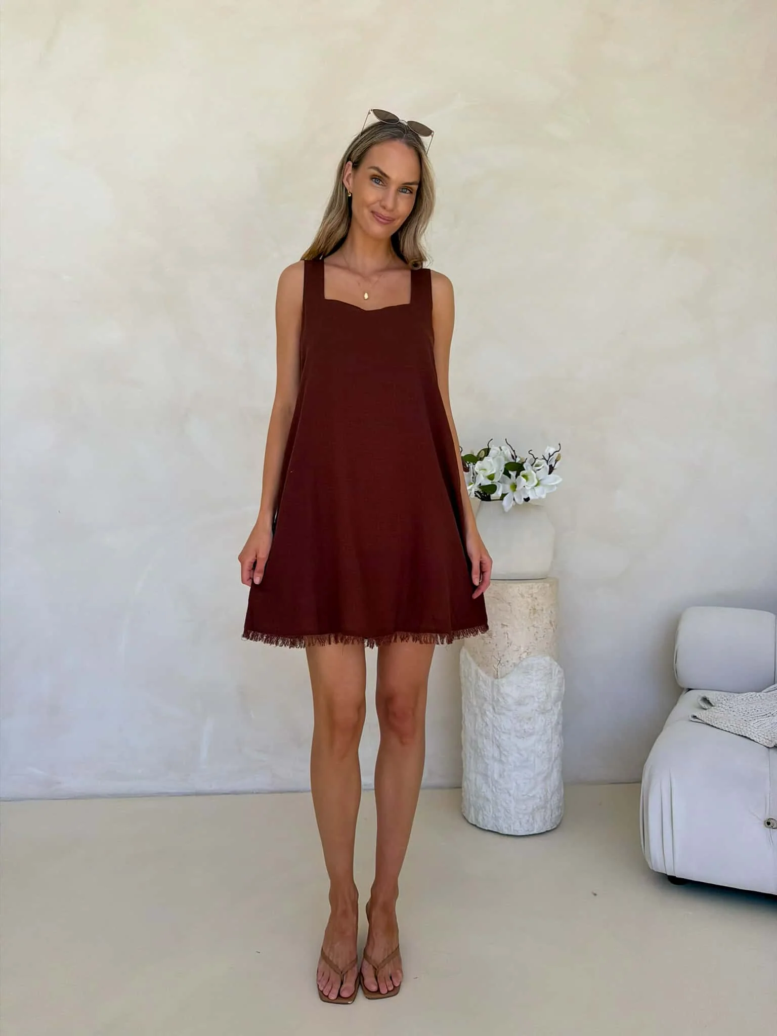 Frankie Dress - Chestnut - Image 5