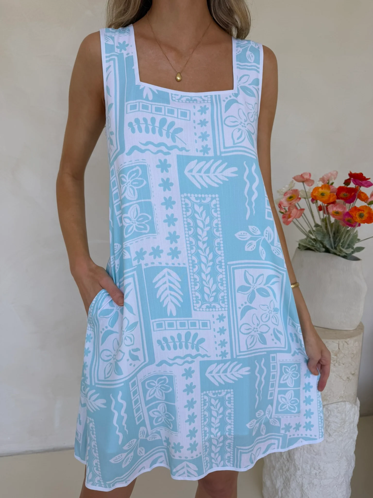 Frankie Dress - Coastal Club Print - Image 4