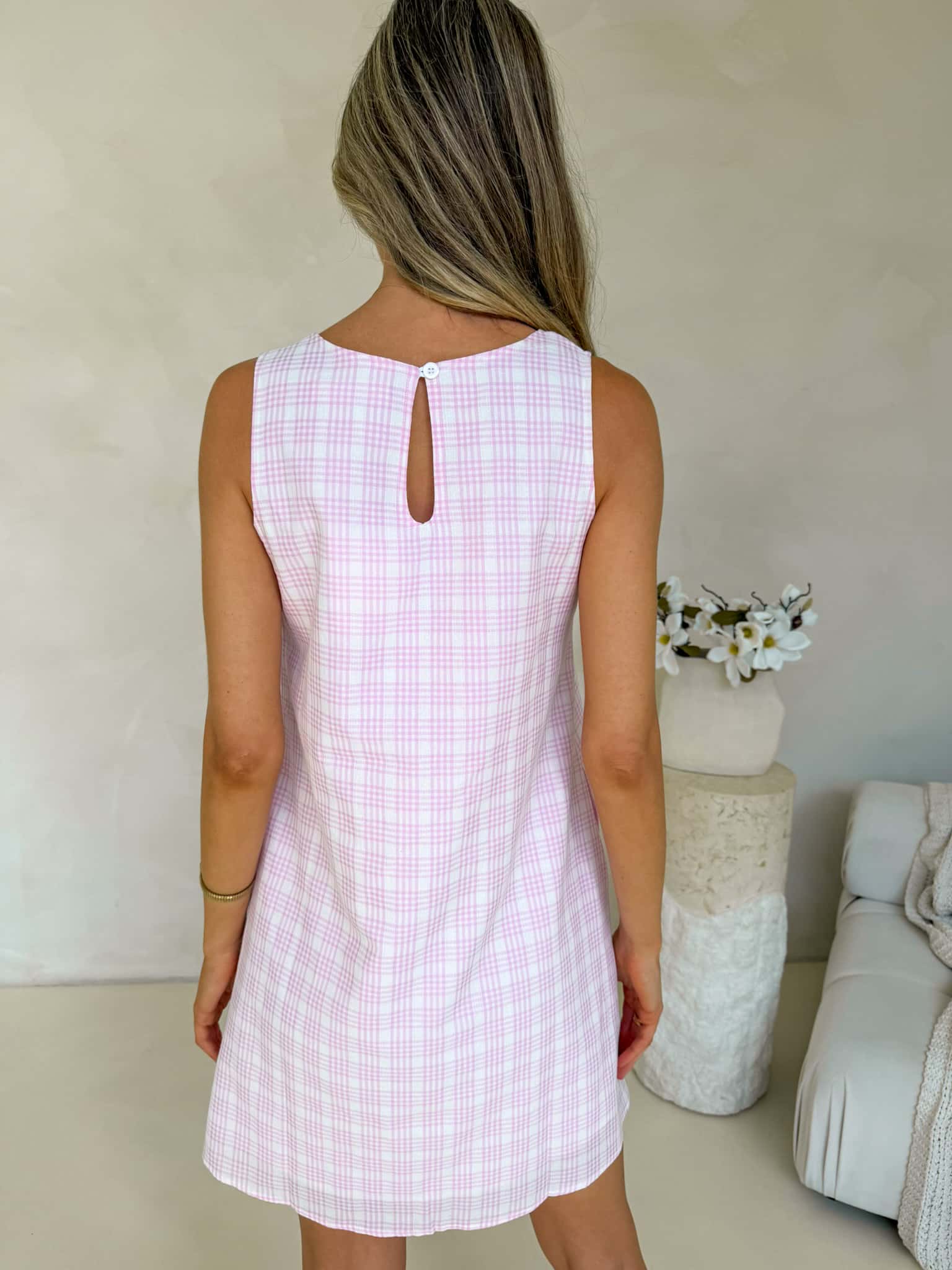 Frankie Dress - Pink Plaid - Image 3