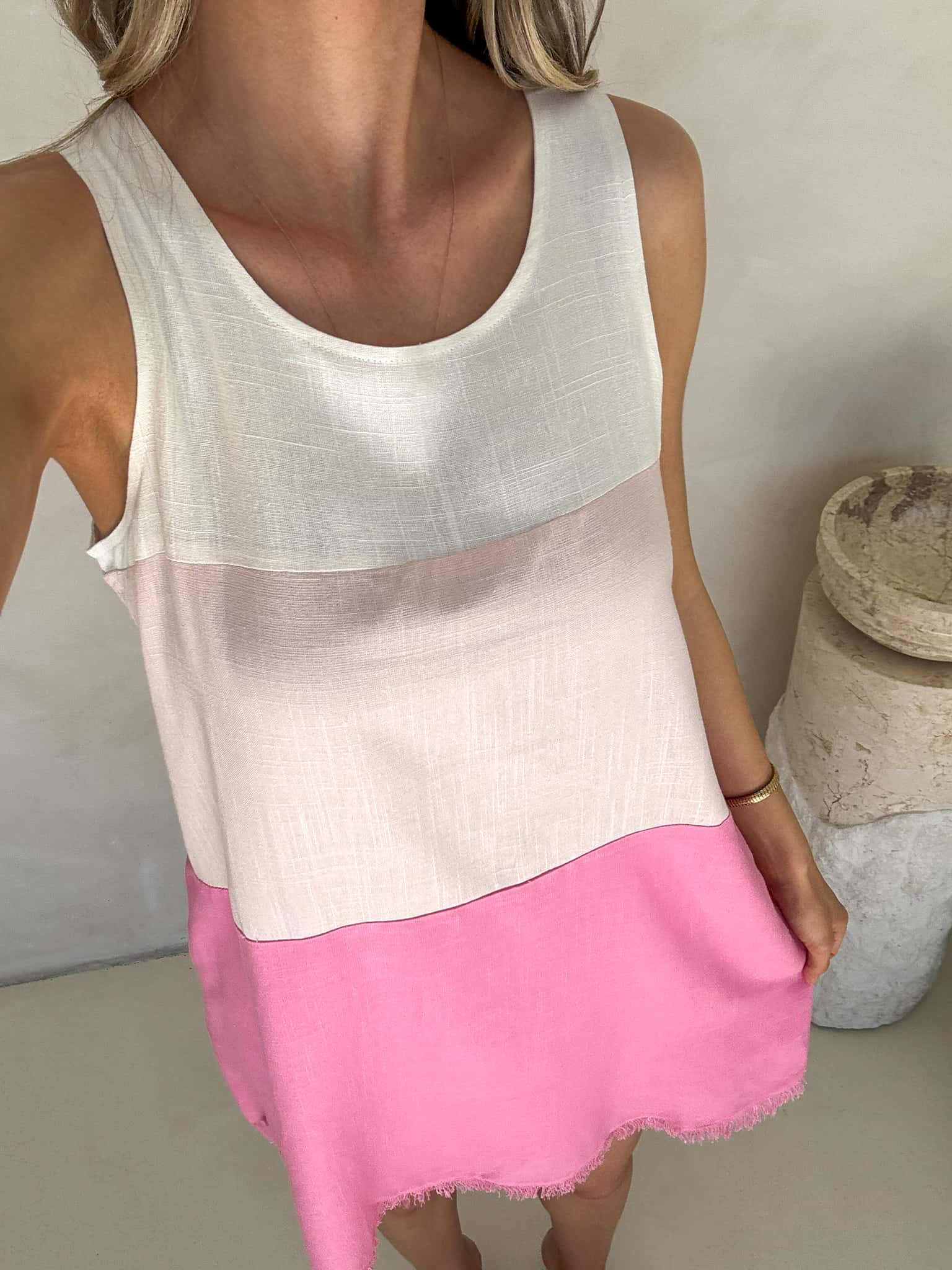 Freya Dress - Multi Pink - Image 3