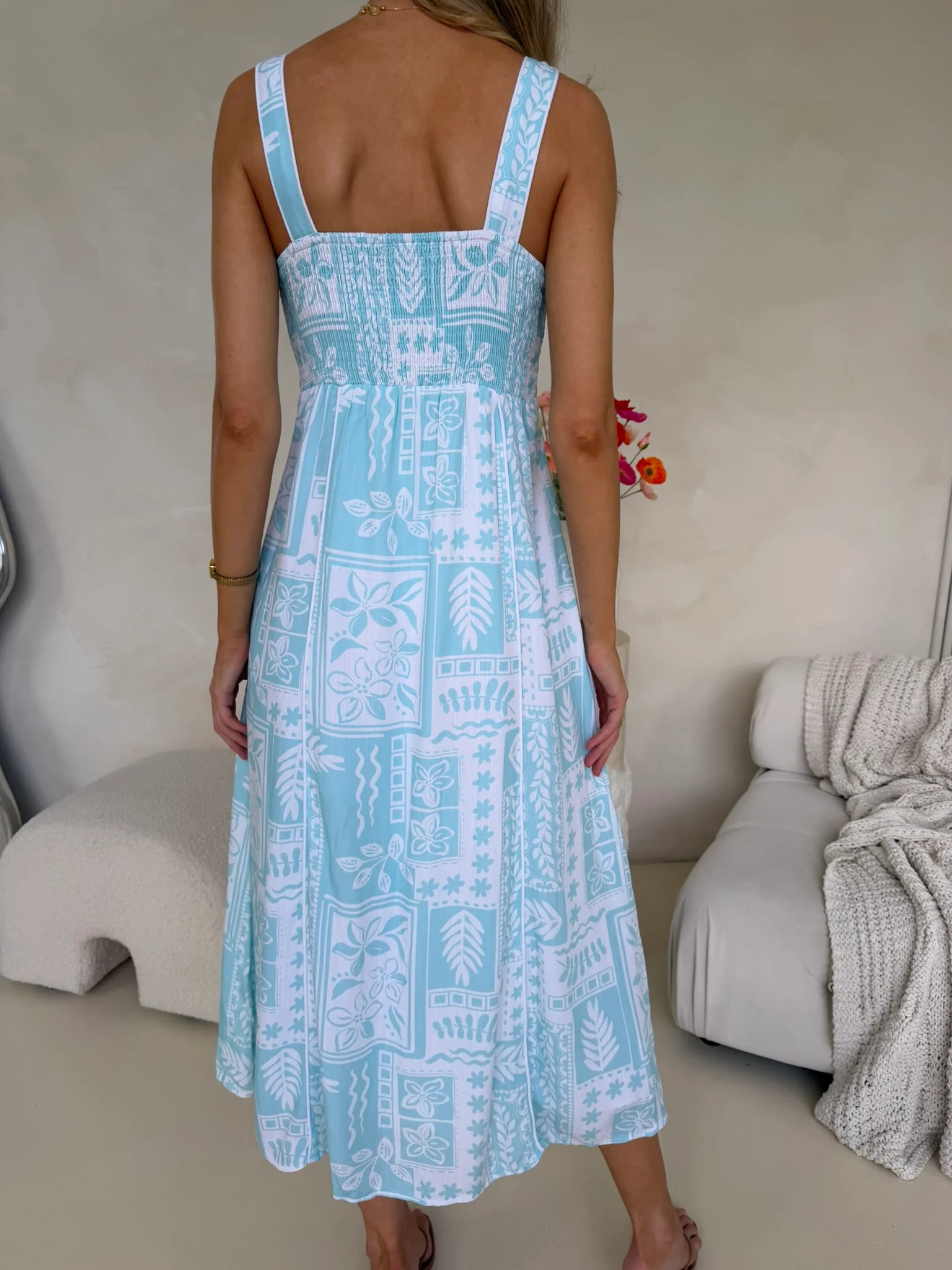Margot Dress - Coastal Club Print - Image 2