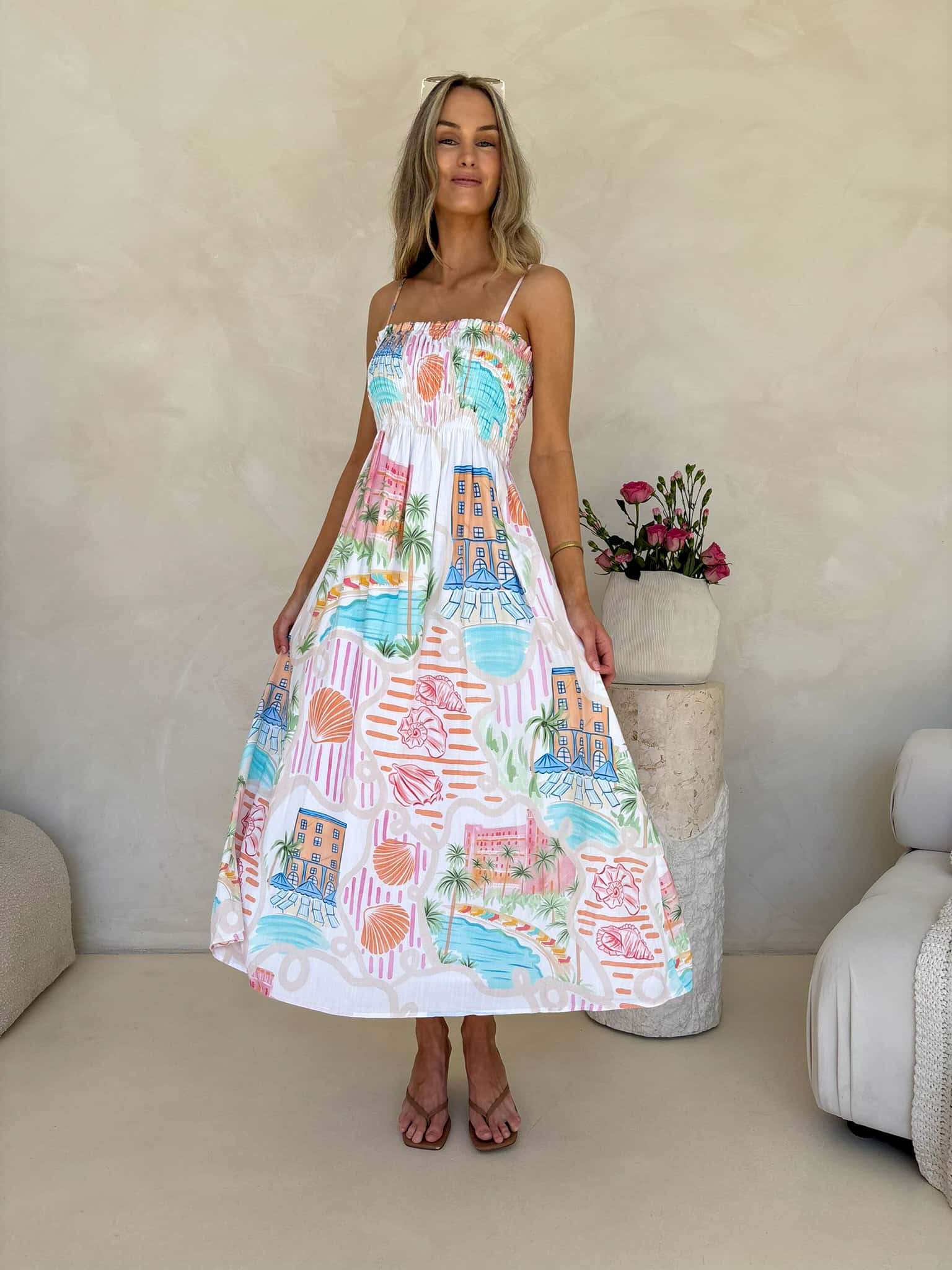 Palm Cove Dress - Holiday Print - Image 5