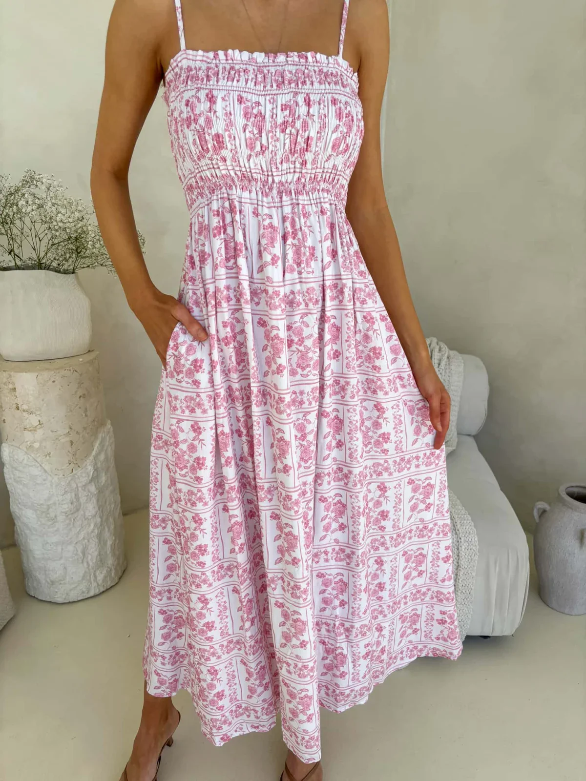 Palm Cove Maxi - Petal & Poise Print - Image 4